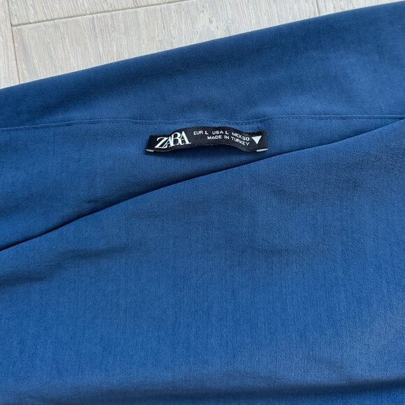 Zara Blue Skirt and Top Set Size Large - Picture 5 of 8